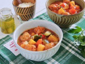 第2回 豚団子入りミネストローネ