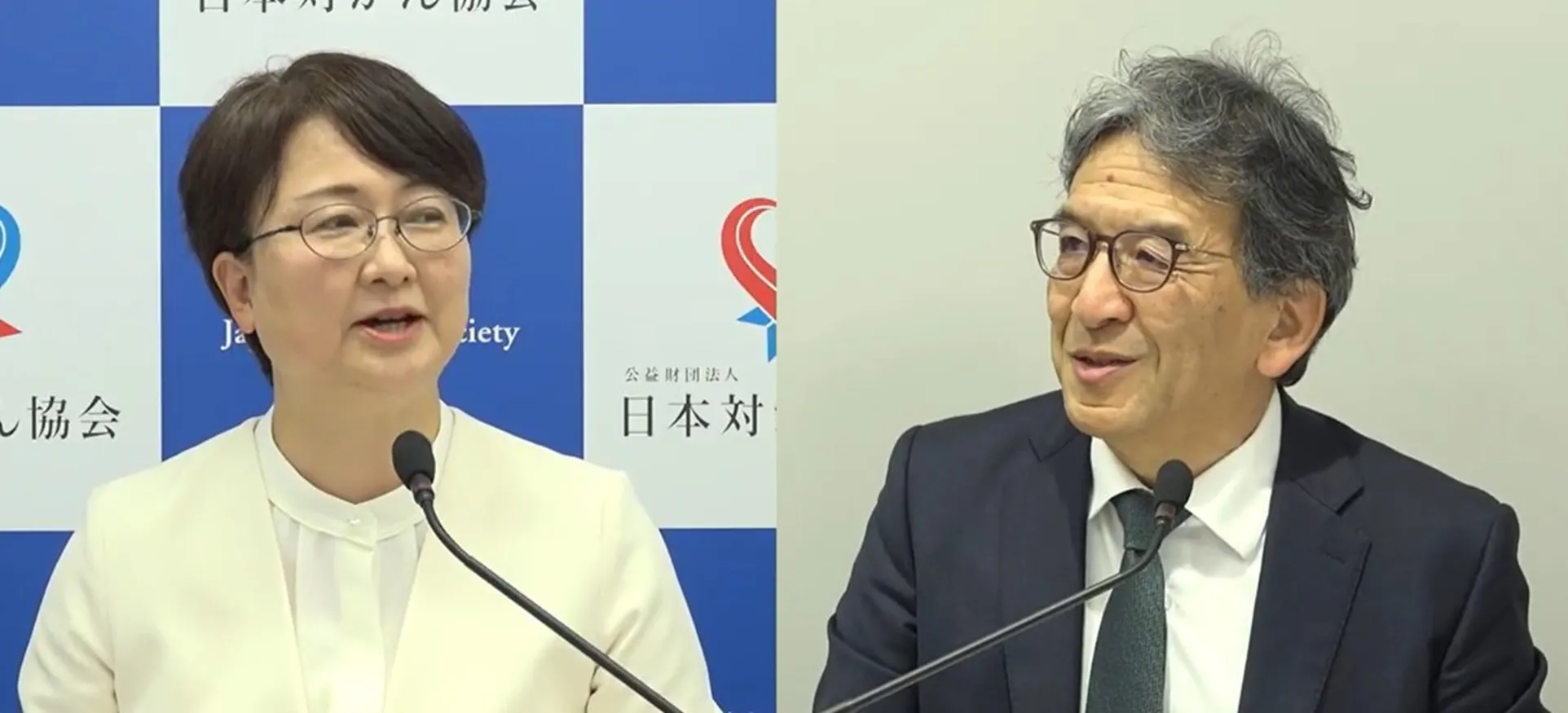 （左から）講師の齋藤朋子氏、協会常務理事　石田一郎